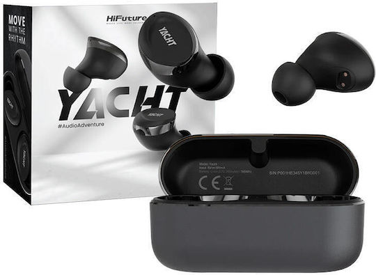 HiFuture YACHT In-ear Bluetooth Handsfree Căști cu Rezistență la Transpirație și Carcasă de Încărcare Negru