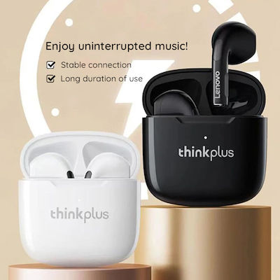 Lenovo ThinkPlus LivePods LP1 Earbud Bluetooth Handsfree Ακουστικά με Θήκη Φόρτισης Λευκά