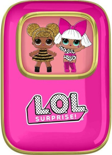 OTL LOL Surprise Slide In-ear Bluetooth Handsfree Ακουστικά με Θήκη Φόρτισης Ροζ