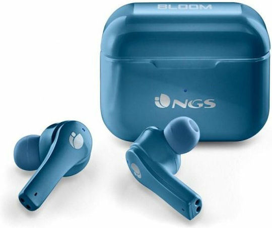 NGS Artica Bloom In-ear Bluetooth Handsfree Earphones with Charging Case Blue