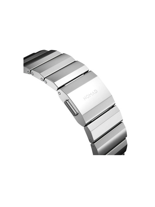 Nomad Strap V2 Λουράκι Ανοξείδωτο Ατσάλι Ασημί (Apple Watch Series 3, 4, 5, 6, SE)