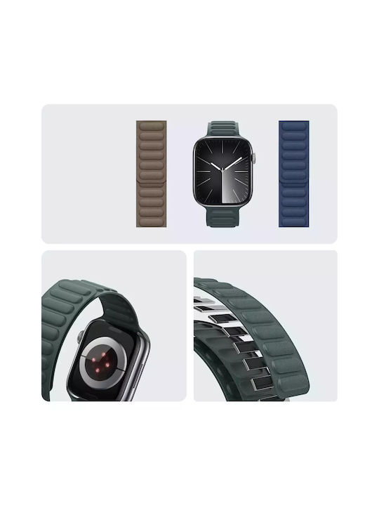 Dux Ducis Каишка Неръждаема стомана Зелен (Apple Watch 38 / 40 / 41 мм.)