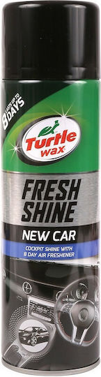 Turtle Wax Fresh Shine New Car Polishing Spray for Car Dashboard with Aroma New Car 500ml