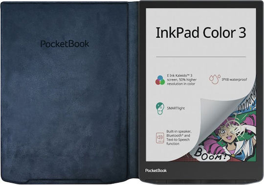 Pocketbook Charge Flip Cover Μπλε (InkPad 4, Color 2/3)