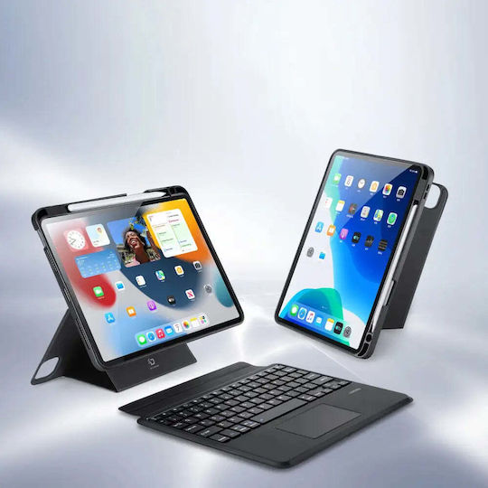 Dux Ducis Series Flip Cover with Keyboard in English US Black (iPad Air 2020/2022 / iPad Pro 2018 11" / iPad Pro 2021 11")