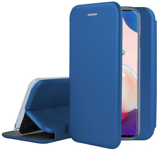 TelForceOne Umschlag Rückseite Leder Magnetisch Marineblau (Galaxy A54)