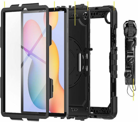 Tech-Protect Flip Cover Rotating Durable Black (Galaxy Tab S6 Lite 10.4)
