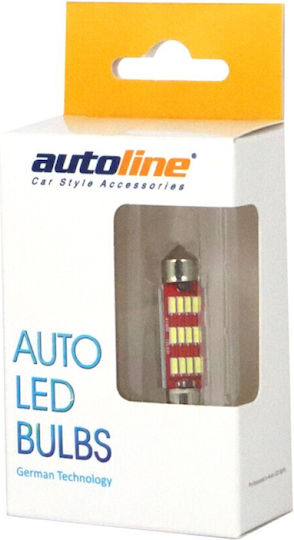 Autoline Лампи Автомобила C10W LED Бял 12-24V 1.95W 2бр