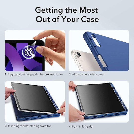 ESR Rebound Pencil Flip Cover Albastru marin (iPad Air 2020/2022)