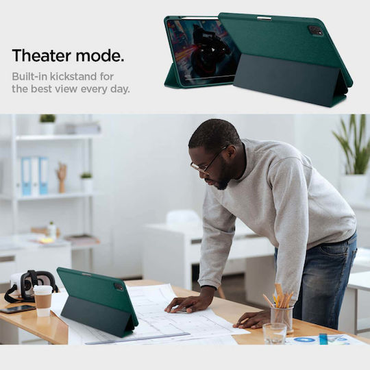 Spigen Urban Fit Flip Cover Πράσινη (iPad Pro 13" (M4, 2024))