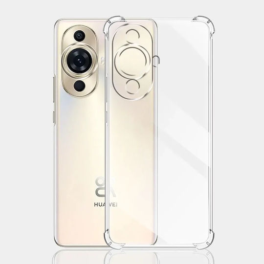 Techsuit Shockproof Clear Umschlag Rückseite Silikon Transparent (Huawei Nova 12s)