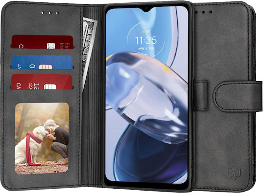 Techsuit Book Μαύρο (Moto E22)