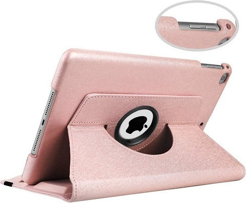 Leather Flip Cover Rotating Rose Gold (iPad 2 / 3 / 4)