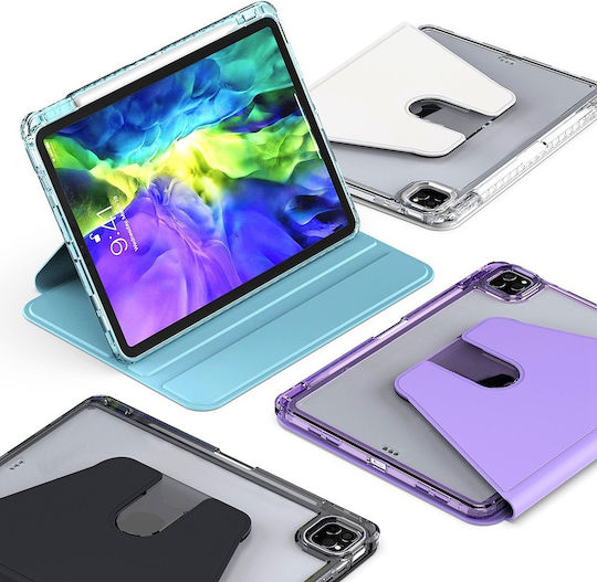 Techsuit Crystal Vision Samsung Galaxy Tab S9 Plus S9 Fe Plus Лилав