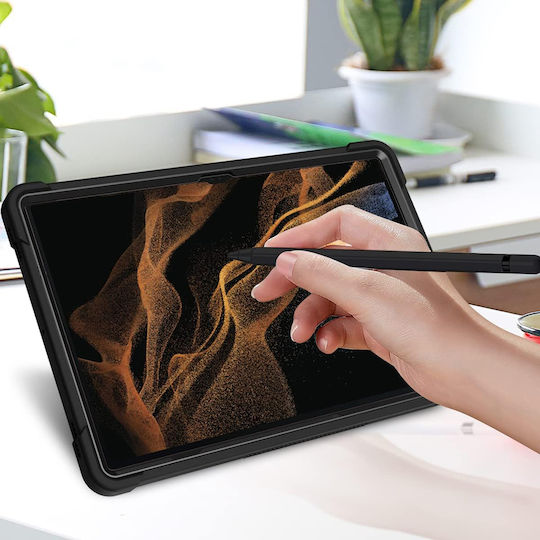 Techsuit Screen Protector Back Cover Durable Rose Golή (Samsung Galaxy Tab S8 Ultra / S9 Ultra)