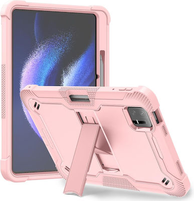 Techsuit Флип капак Устойчива Розово злато Xiaomi Pad 6 / Pad 6 Pro