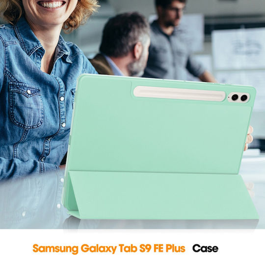 Techsuit Флип Капак Светлосин За Samsung Galaxy Tab S9 Plus
