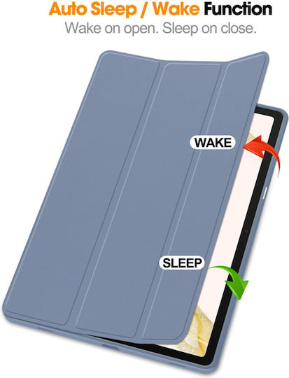 Techsuit Flip Cover Γκρι (Samsung Galaxy Tab S7 Plus, S8 Plus)