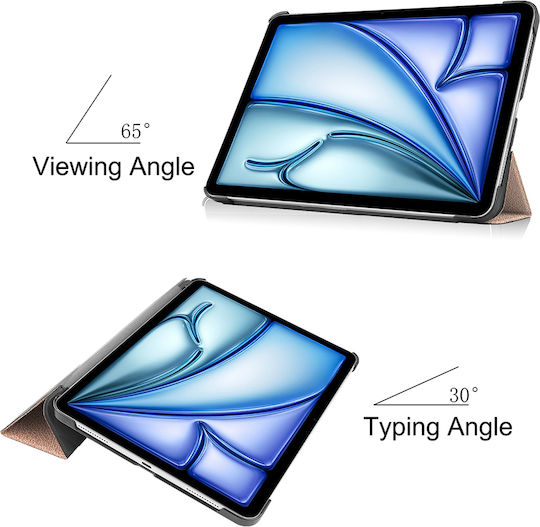 Techsuit Флип Капак Розово Злато (iPad Air 13" 2024/2025/2026)