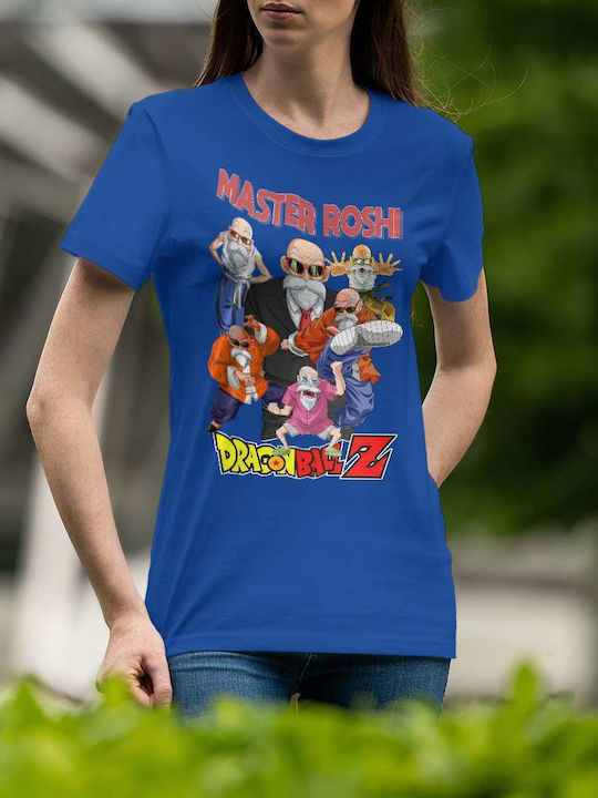 Master T-shirt Dragon Ball Blue Cotton