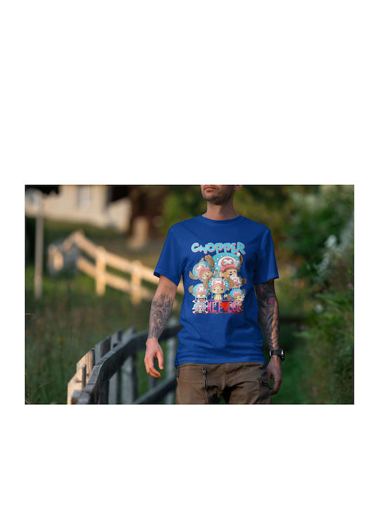 Chopper T-shirt One Piece Μπλε Βαμβακερό