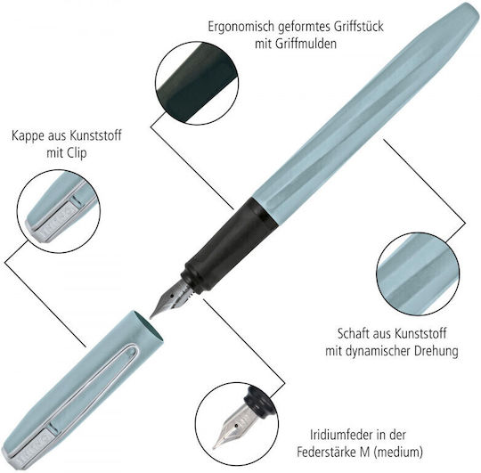Writing Pen Medium Silver