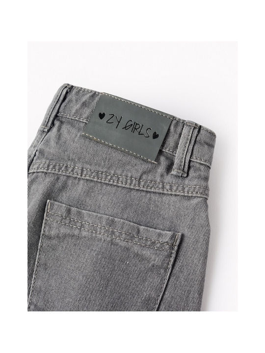 Kids' Denim Skirt Gray