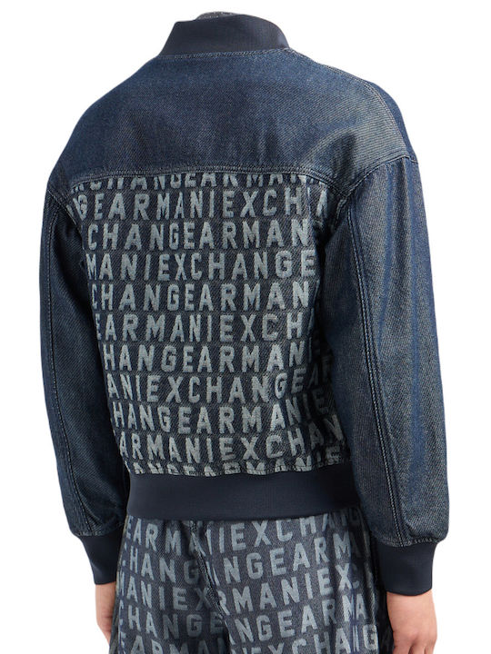 Armani Exchange Herren Jacke Bomber Blau