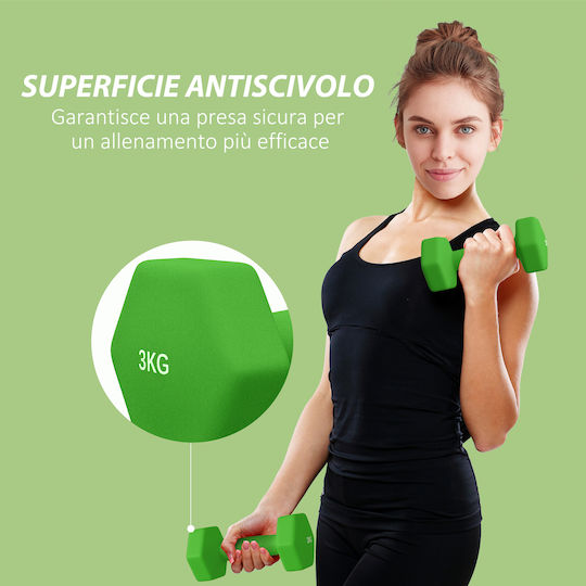 Sportnow Hanteln Sechseck 1 x 3kg