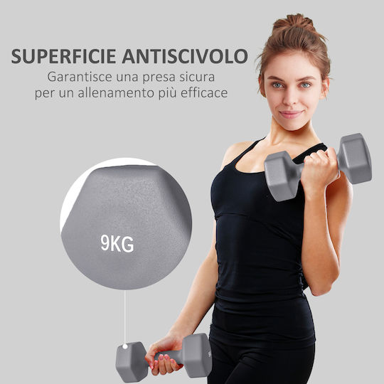 Sportnow Haltere Hexagonale 1 x 9kg