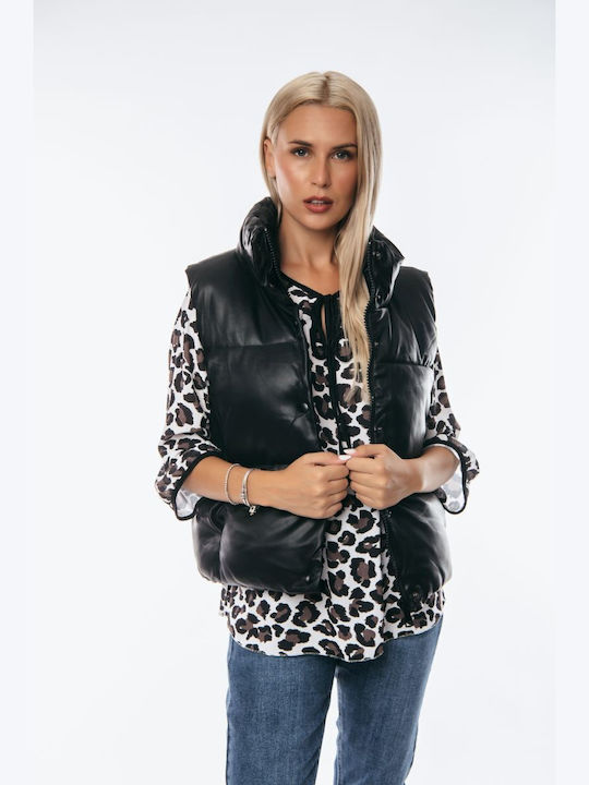 Dress Up Women's Short Lifestyle Jacket for Winter BLACK