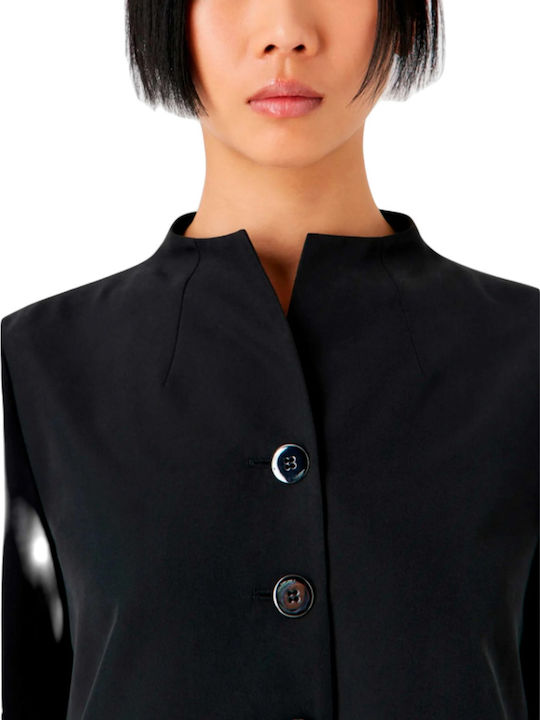 Women's Short Lifestyle Jacket for Winter Black