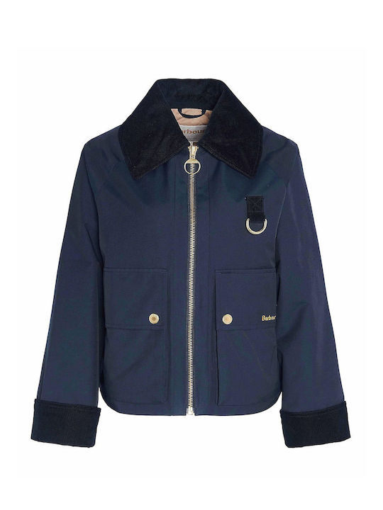 Barbour Women's Short Lifestyle Jacket for Winter Dark Blue