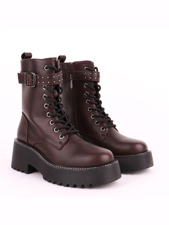 Alta Moda Women's Ankle Boots Burgundy