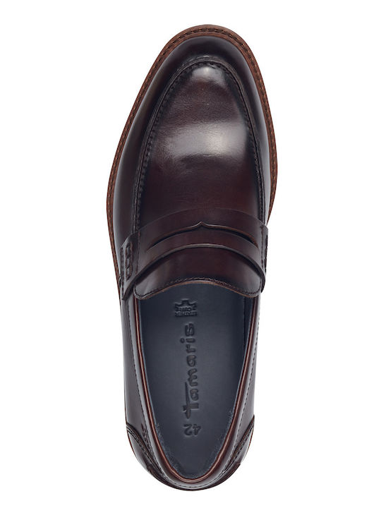 Δερμάτινα Ανδρικά Loafers σε Καφέ Χρώμα