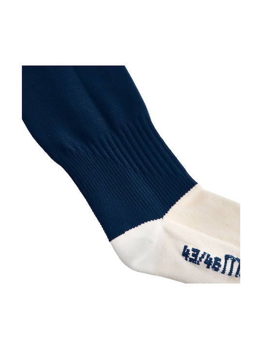 Macron Round Athletic Socks Navy Blue 1 Pair