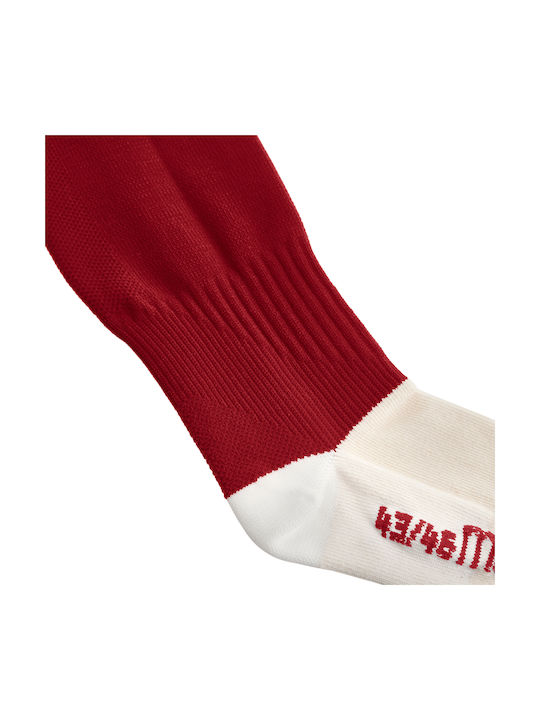 Macron Round Athletic Socks Burgundy 1 Pair