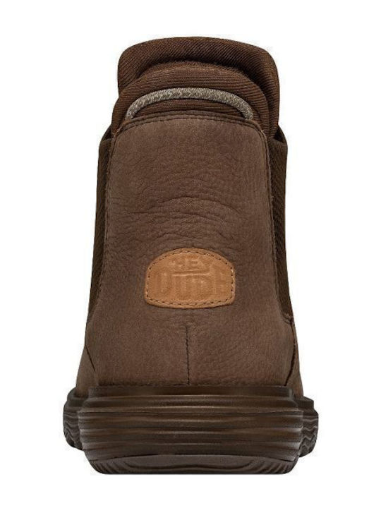 Leather Brown Men's Boots Anatomical