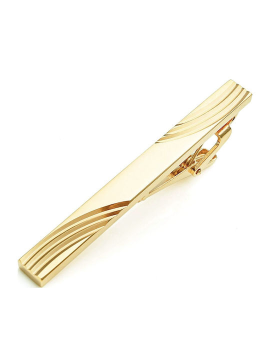 Legend Accessories Clip Γραβάτας από Ασήμι σε Χρυσό χρώμα