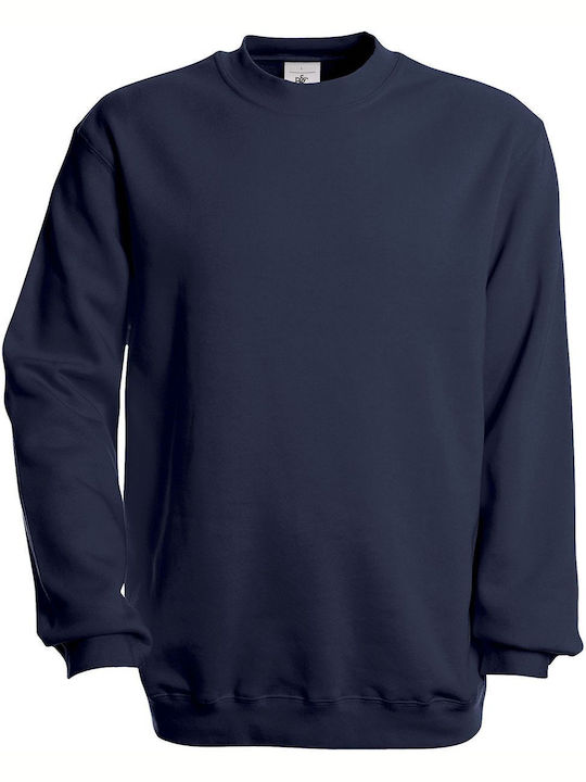 B&C Set In Men's Long Sleeve Promotional Blouse Navy