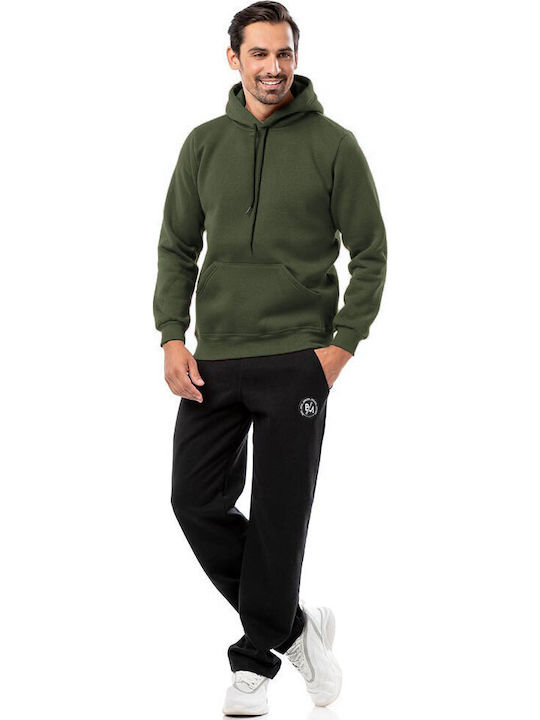 Sweatshirt with Hood Khaki