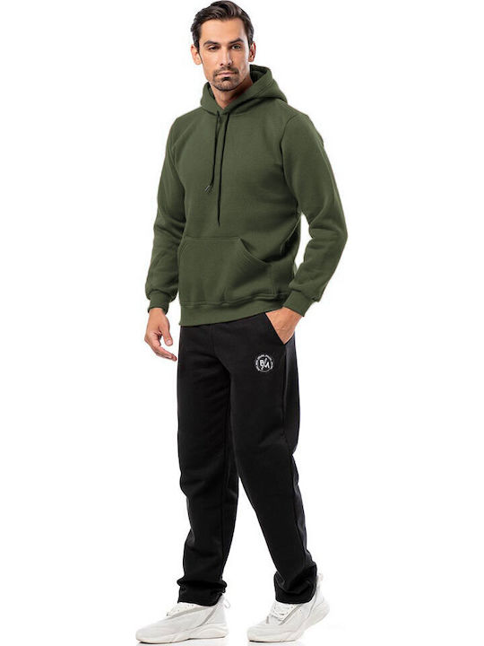 Sweatshirt with Hood Khaki