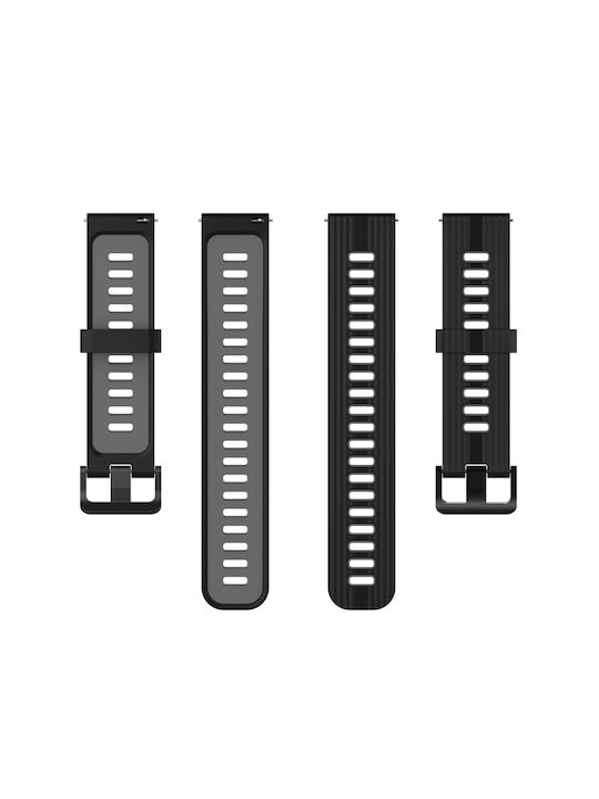 Strap Silicone Black (Galaxy Watch (46mm) / Gear S3Huawei Watch GT 3 SE)