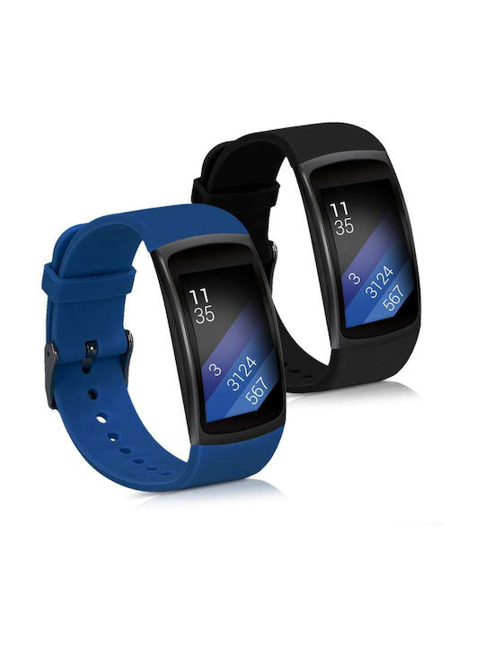 Samsung Λουράκι Σιλικόνης Μπλε (Samsung Gear Fit 2 / Fit 2 Pro)