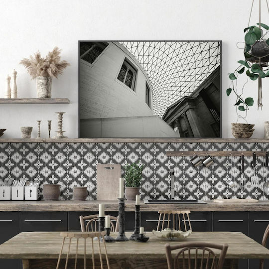 Geometric Architecture Painting A Modern Museum 30x20