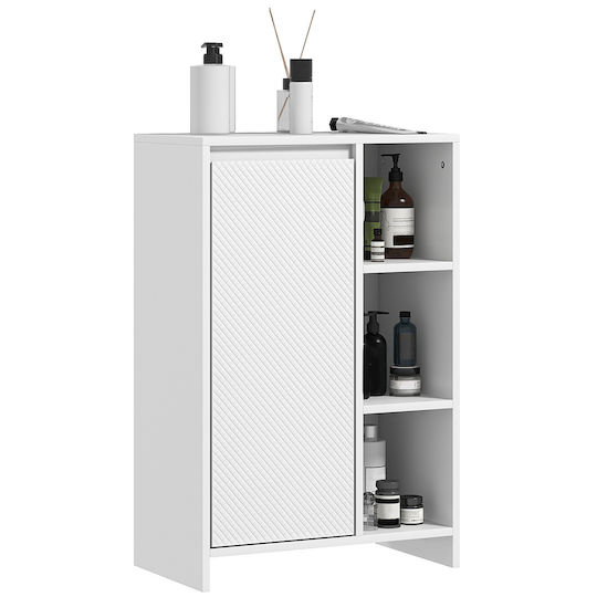 HomCom Ντουλάπι Μπάνιου 53x30x80cm Λευκό