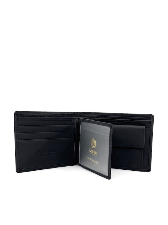 Leather Men's Wallet with RFID Black