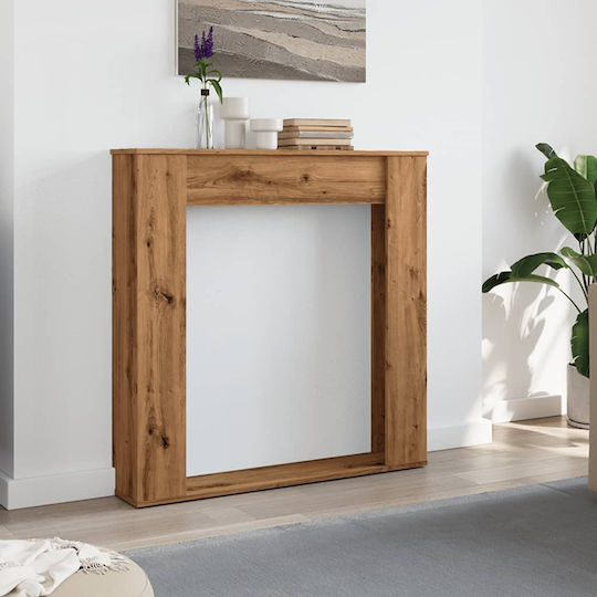 vidaXL Wooden Fireplace Mantel 100x100cm