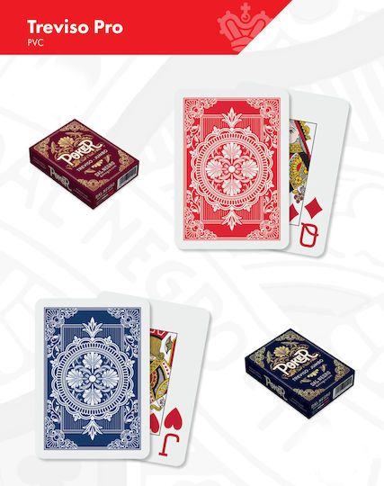 Dal Negro Playing Cards Plastic for Poker Red