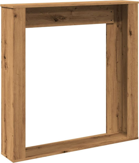 vidaXL Wooden Fireplace Mantel 100x100cm
